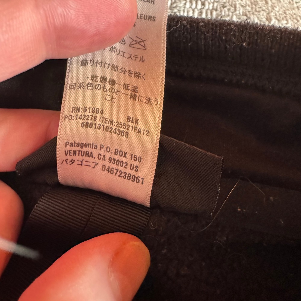 Patagonia Better Sweater 1/4 Zip Fleece Pullover Mens Large Black - Picture 7 of 9